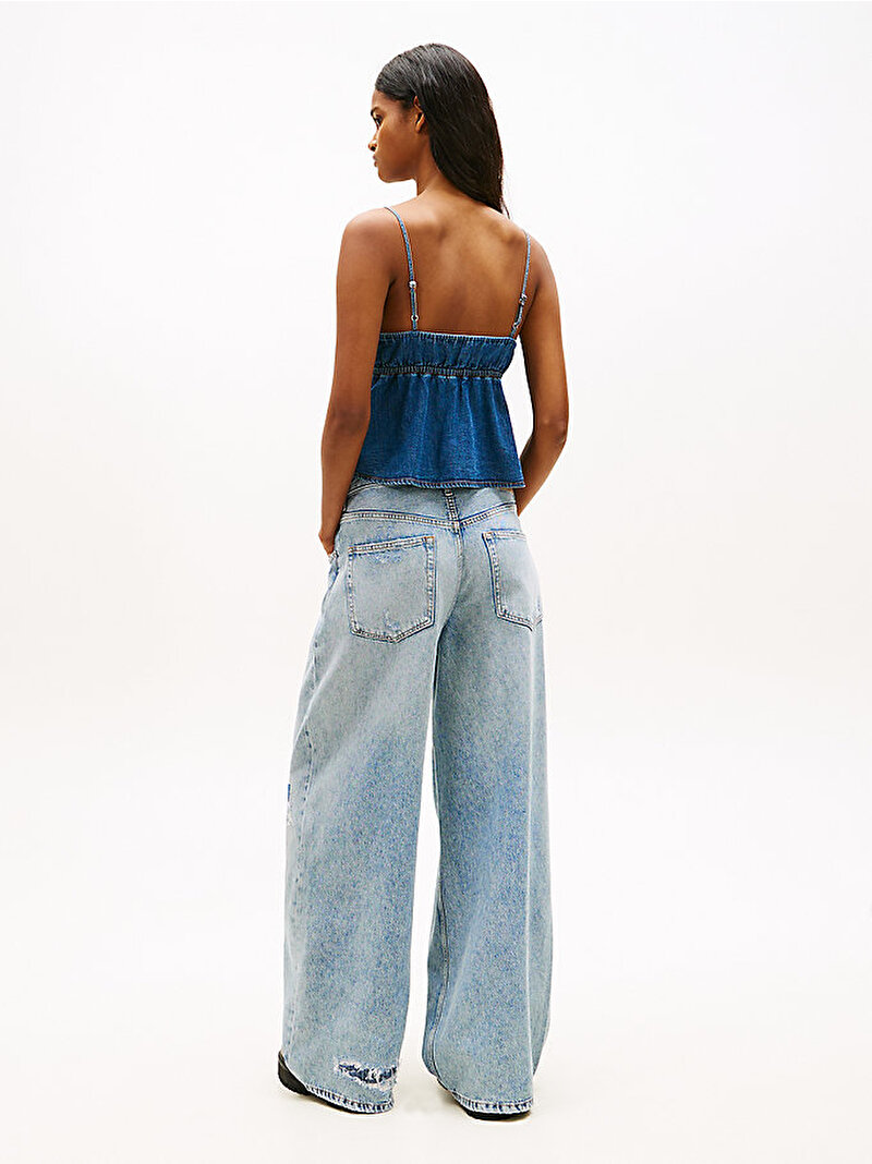 Kadın TJW Strappy Chambray Gömlek Mavi DW0DW222151A5