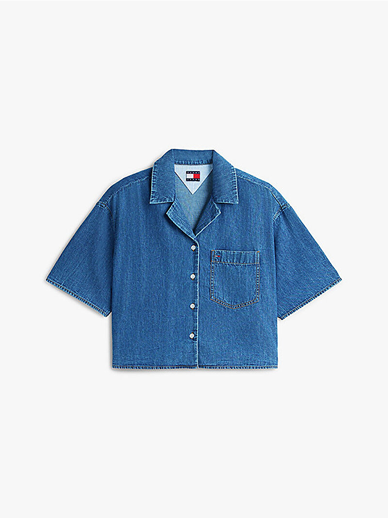 Kadın TJW Strappy Chambray Gömlek Mavi DW0DW222161A5