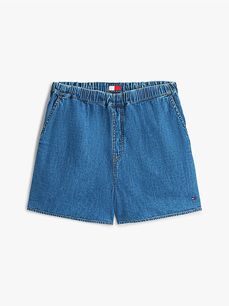 Kadın TJW Essential Chambray Şort Mavi DW0DW222701A5