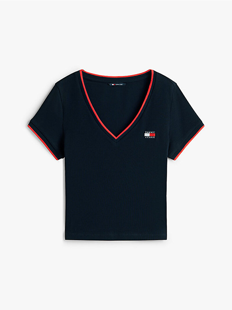 Kadın TJW Slim Badge T-shirt Lacivert DW0DW22275C1G