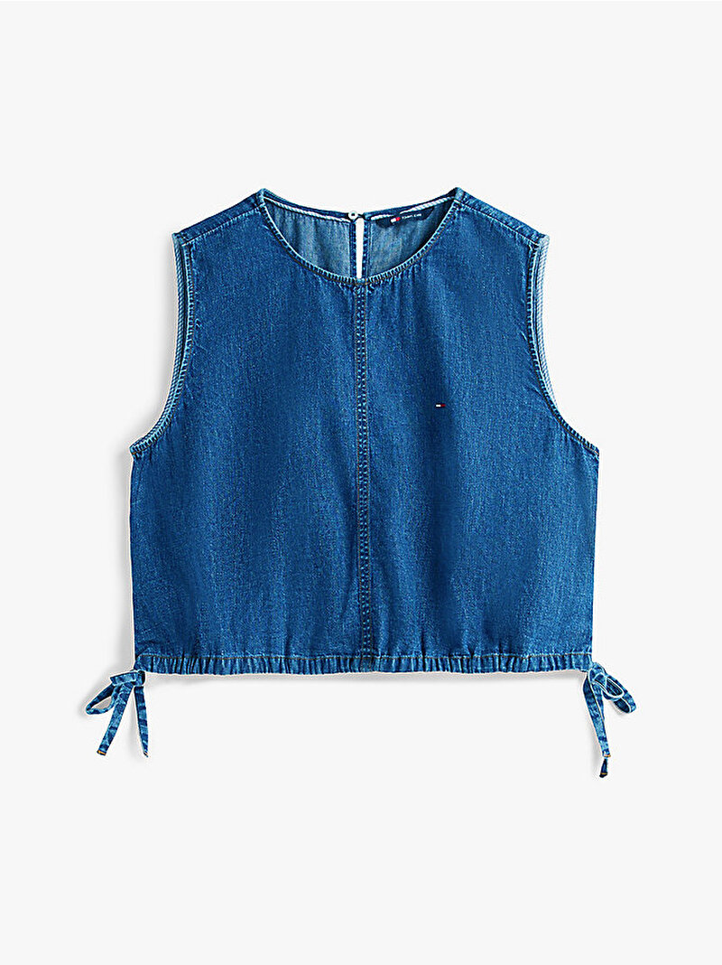 Kadın TJW Tie Side Chambray Gömlek Mavi DW0DW226091A5