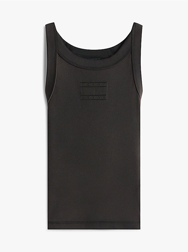 Kadın TJW Slim Tonal T-shirt Siyah DW0DW22736BDS