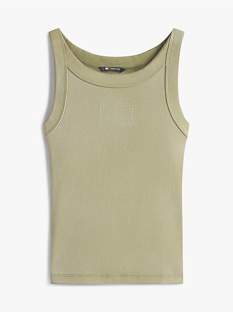 Kadın TJW Slim Tonal T-shirt Yeşil DW0DW22736L9P