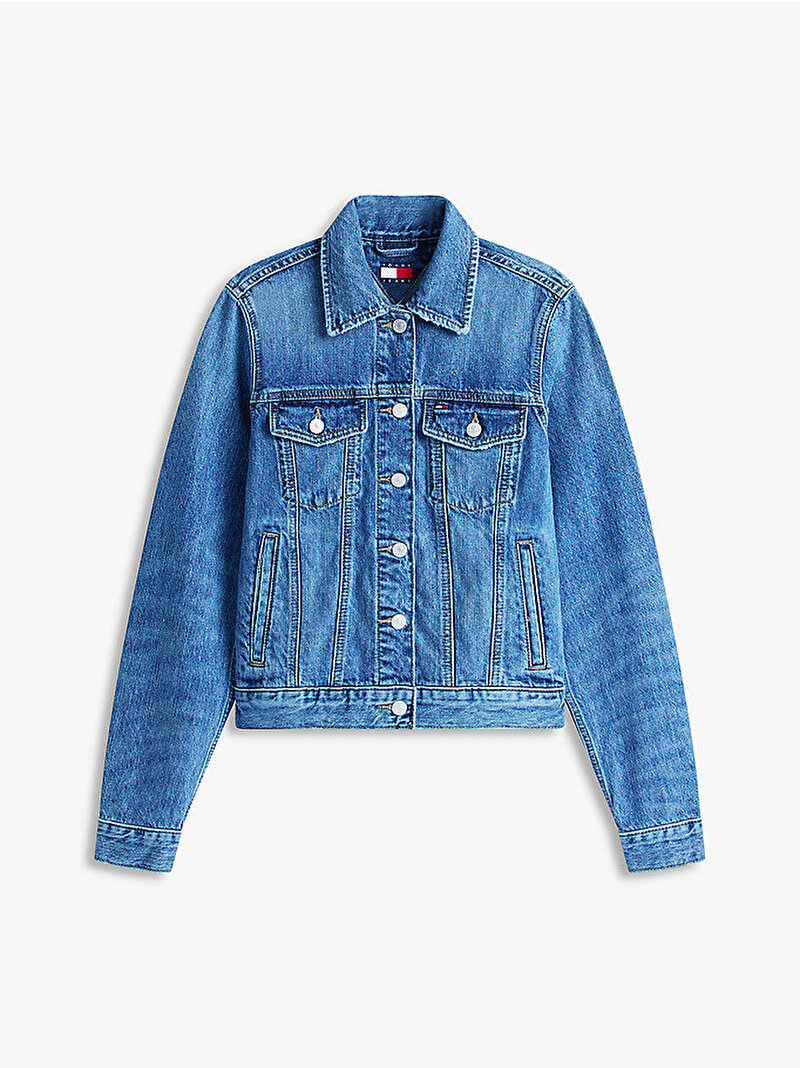 Kadın Classic Trucker Denim Ceket Mavi DW0DW229881A5