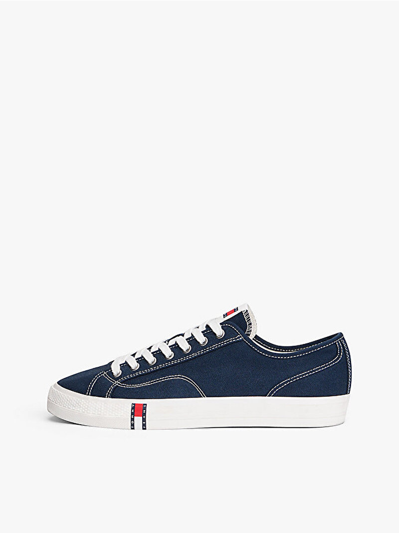 Erkek Tommy Jeans Flag Sneaker Lacivert EM0EM01674C1G