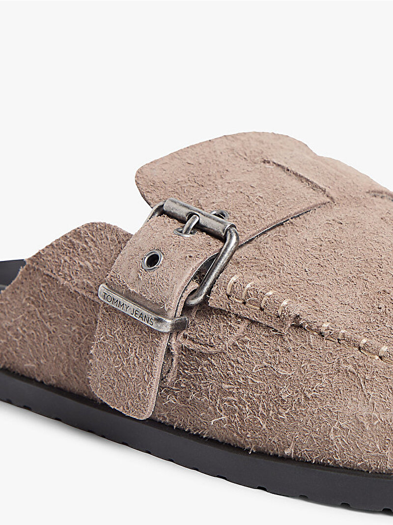 Erkek Bind Mule Washed Süet Loafer Terlik Kahverengi EM0EM01722GVC