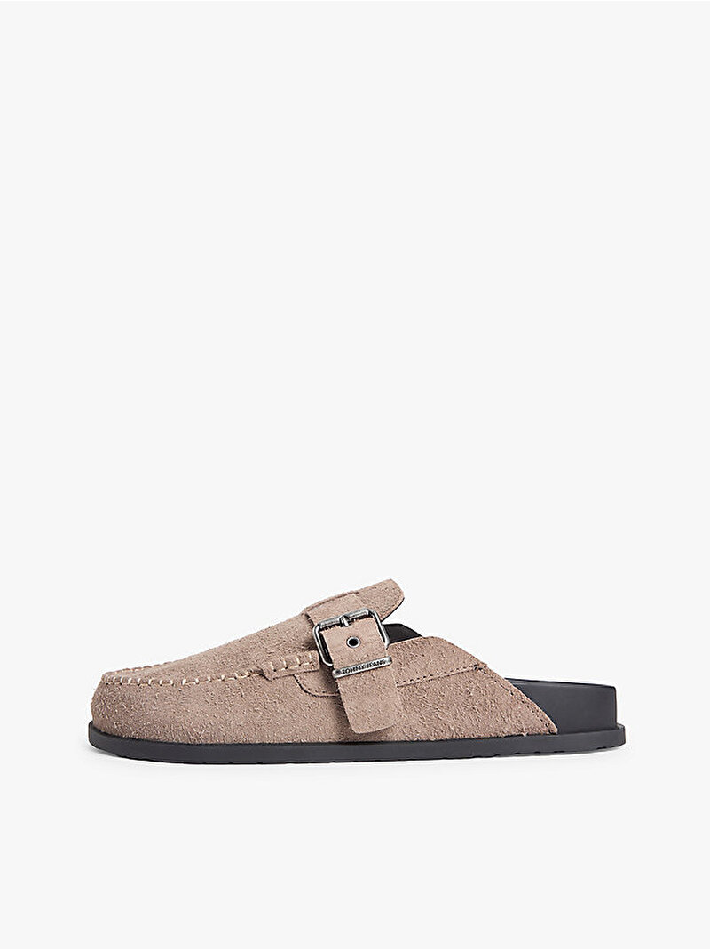 Erkek Bind Mule Washed Süet Loafer Terlik Kahverengi EM0EM01722GVC