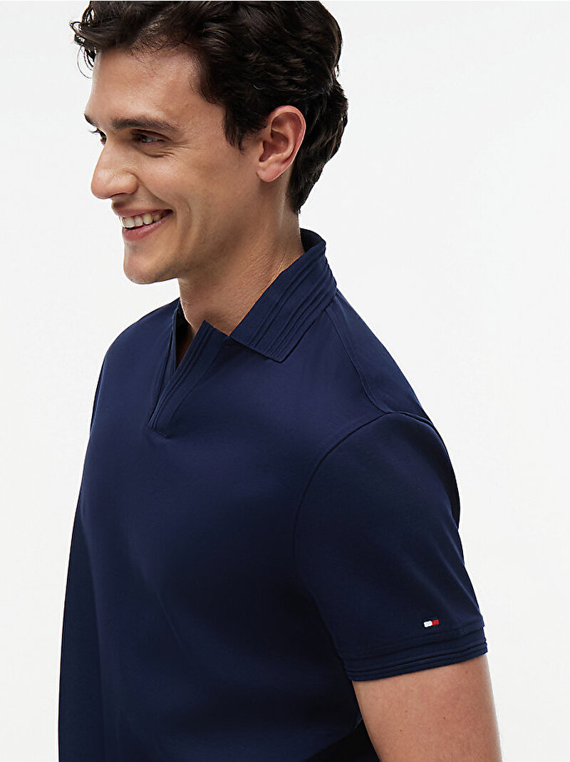 Erkek Collar Intrest Inter Polo T-shirt Lacivert MW0MW42745DCC