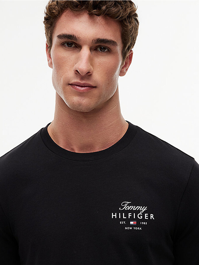 Erkek Stack Regular T-shirt Siyah MW0MW43225BDS