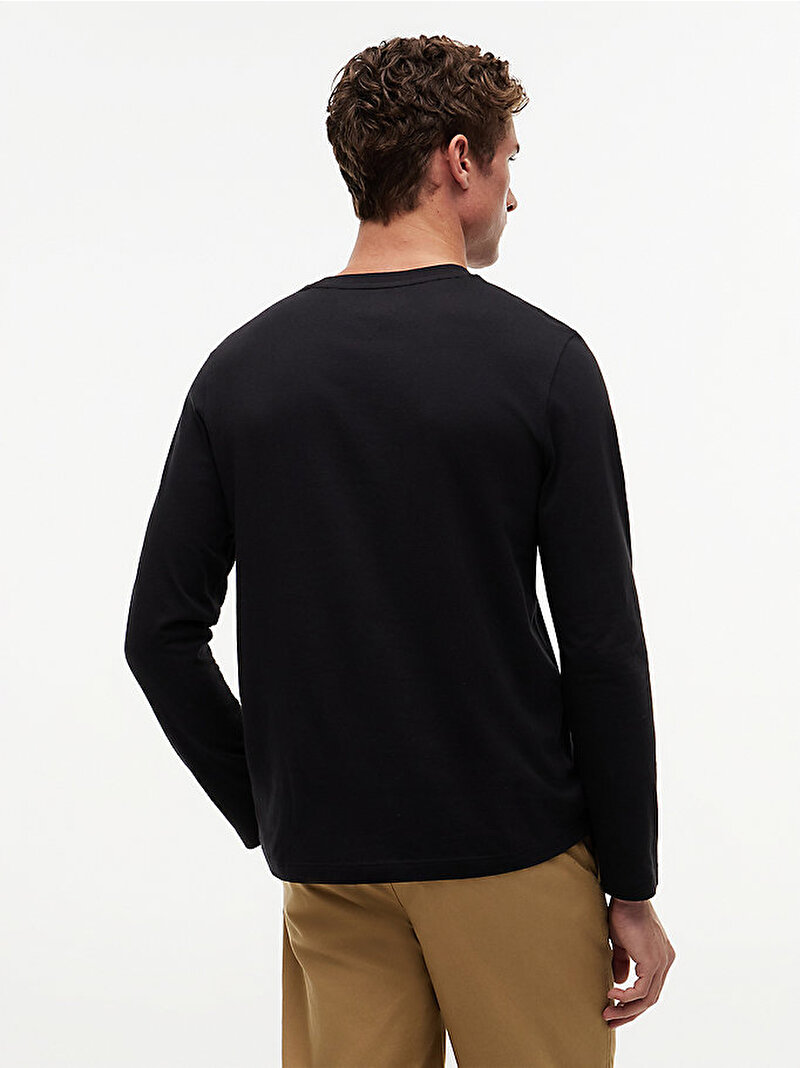 Erkek Stack Regular T-shirt Siyah MW0MW43225BDS
