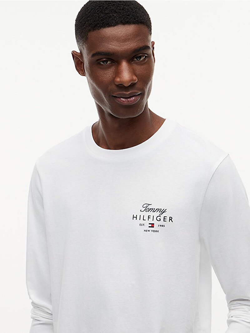 Erkek Stack Regular T-shirt Beyaz MW0MW43225YBR