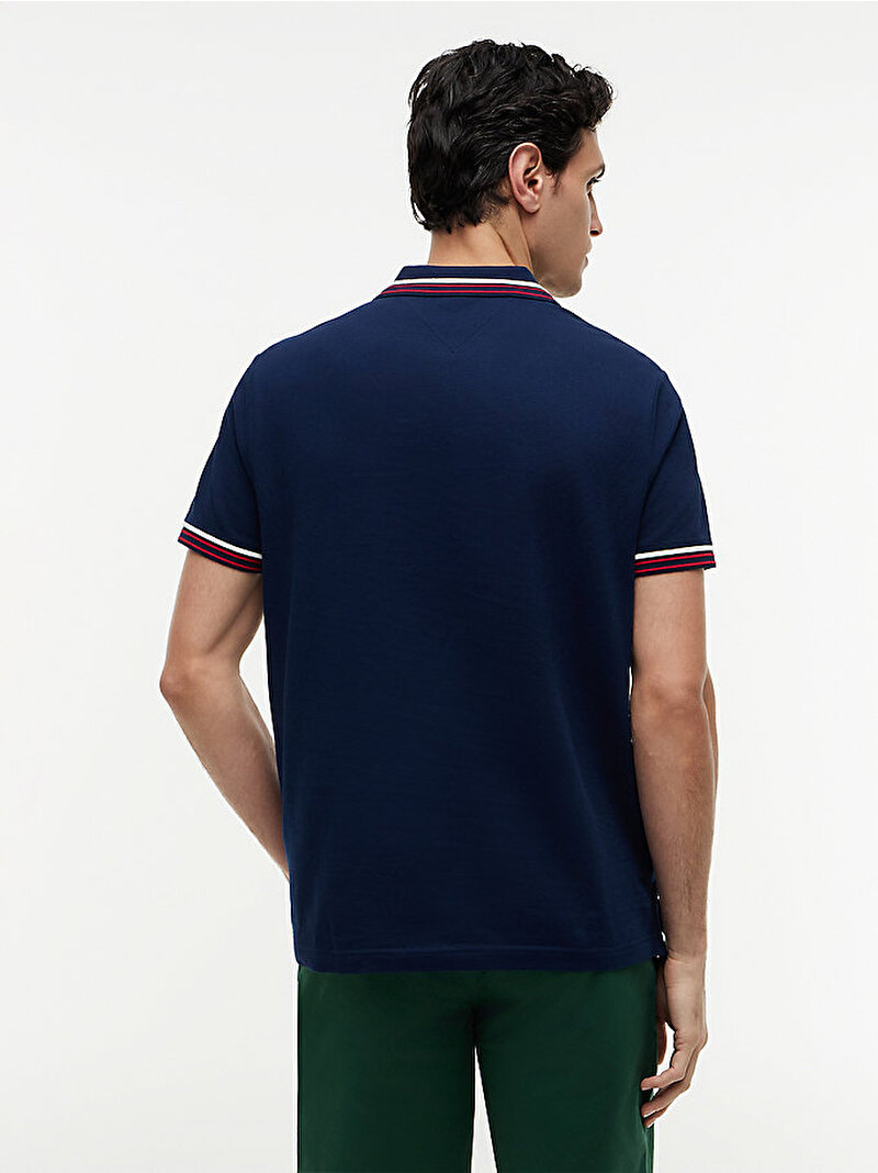 Erkek RWB Collar Polo T-shirt Lacivert MW0MW43379DCC