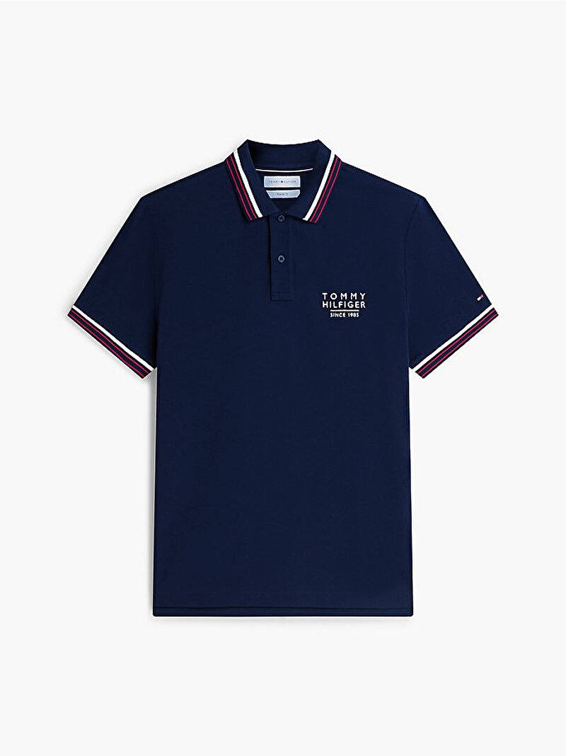 Erkek RWB Collar Polo T-shirt Lacivert MW0MW43379DCC