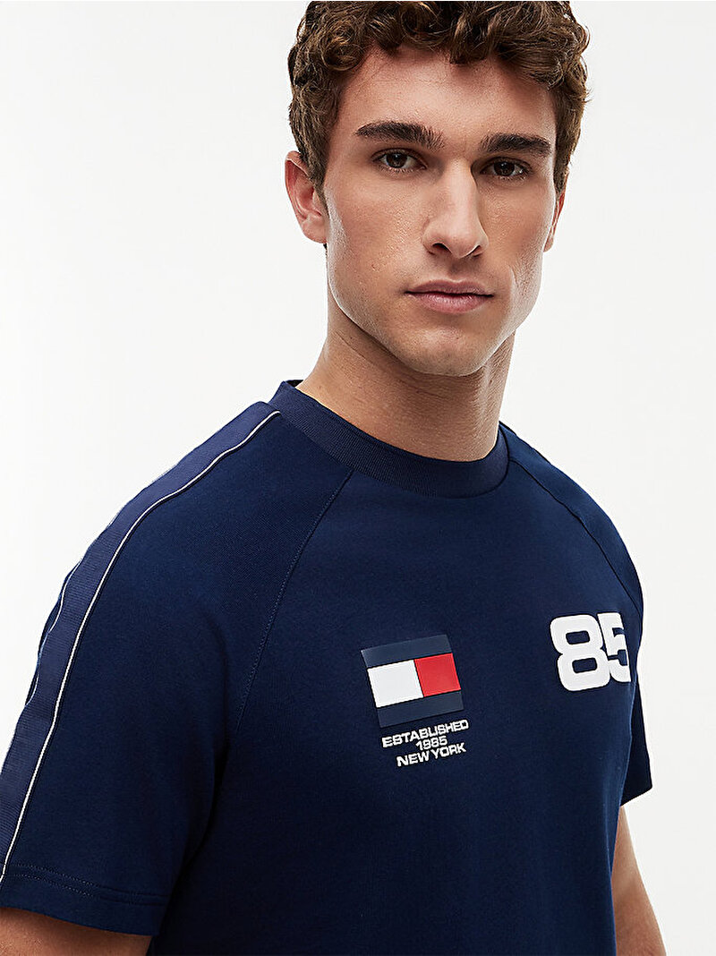 Erkek Countries Relaxed T-shirt Lacivert MW0MW43897DCC
