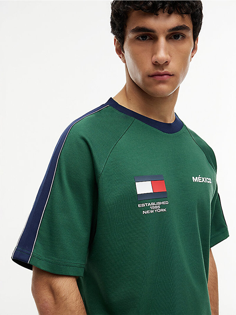 Erkek Countries Relaxed T-shirt Yeşil MW0MW43897L2N