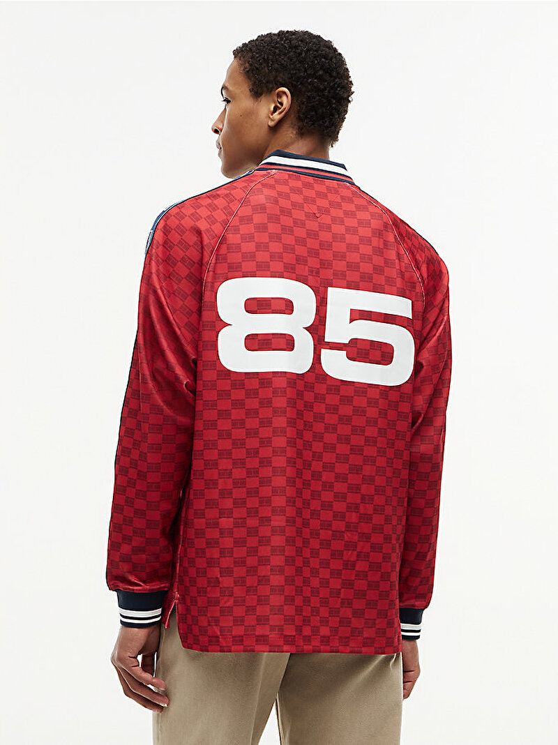 Erkek Countries Pique Sweatshirt Kırmızı MW0MW43901XLD