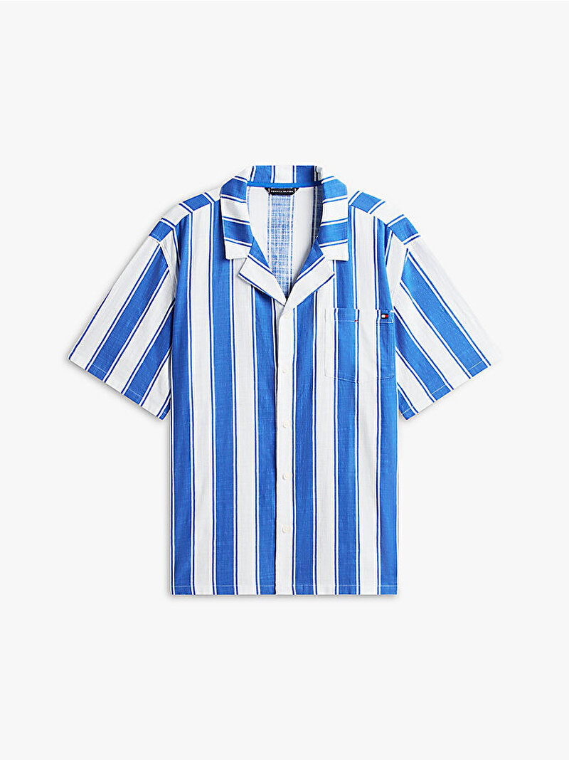 Erkek Woven Bowling Gömlek Mavi UM0UM038140G3