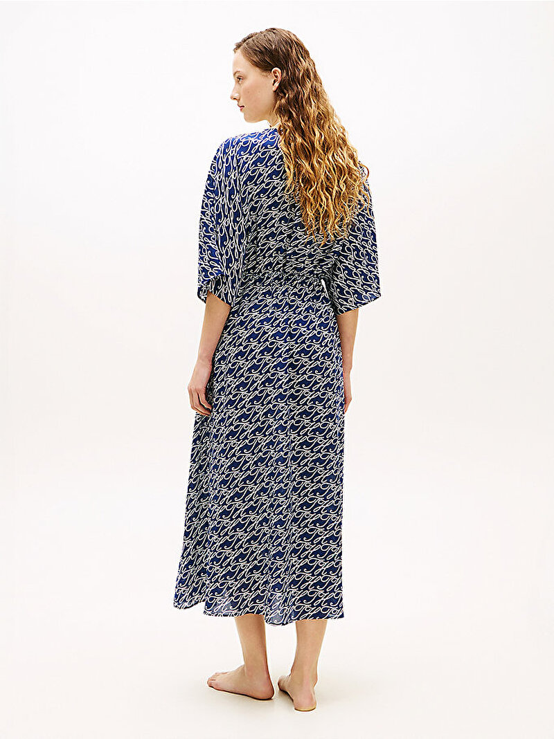 Kadın Uzun Kaftan Elbise Lacivert UW0UW059600YC