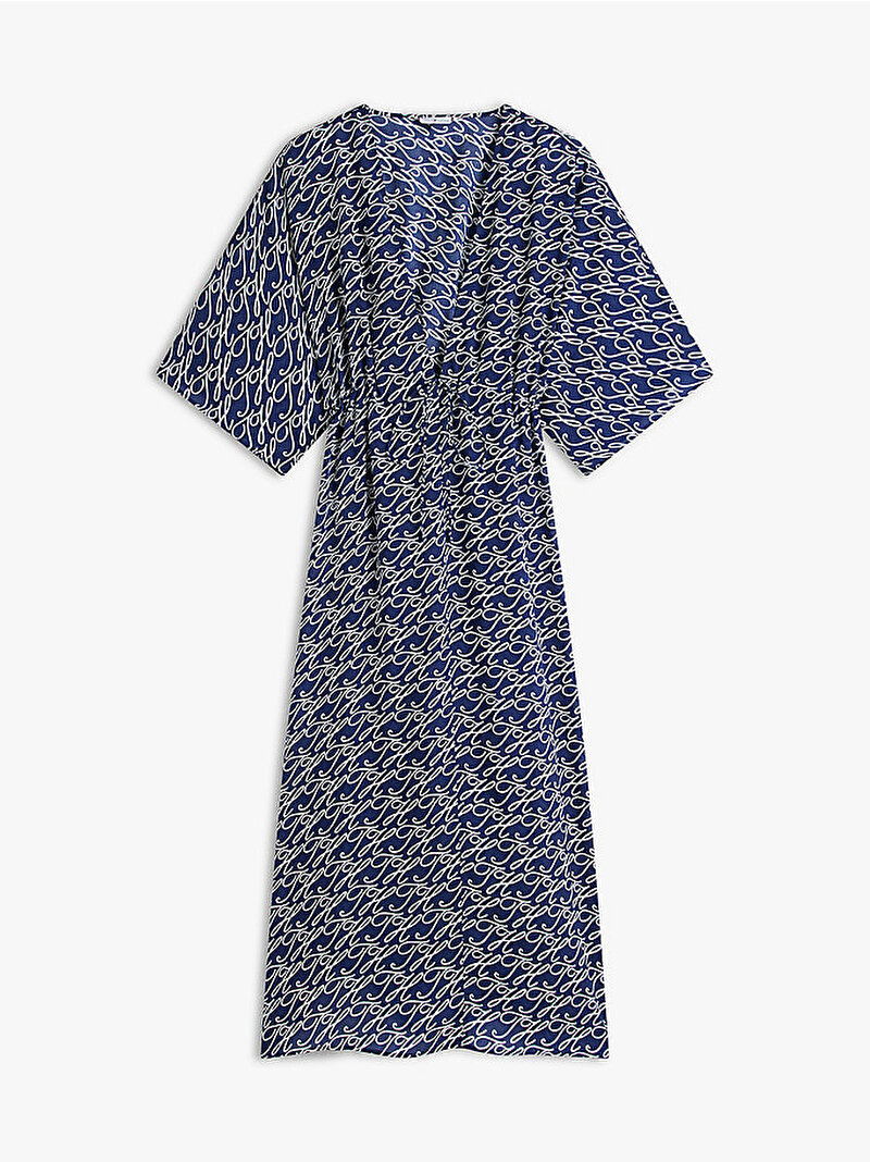 Kadın Uzun Kaftan Elbise Lacivert UW0UW059600YC