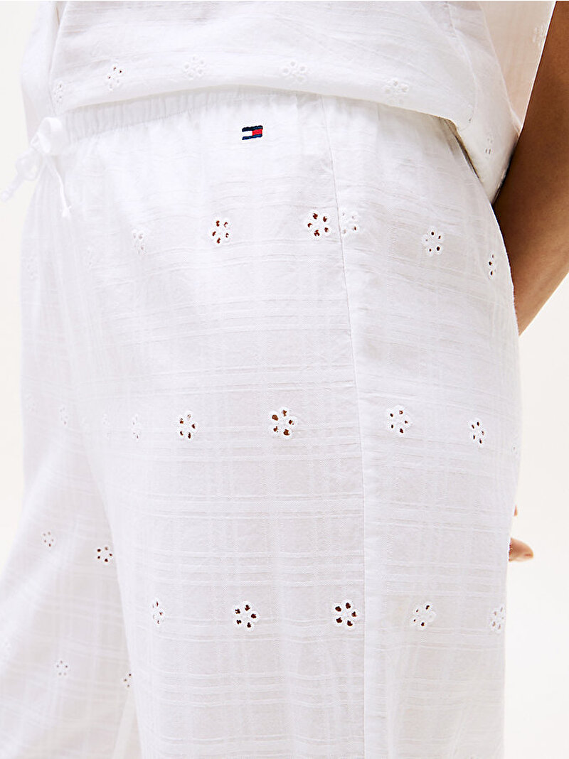 Kadın Embroidery Pijama Altı Beyaz UW0UW06333YBR
