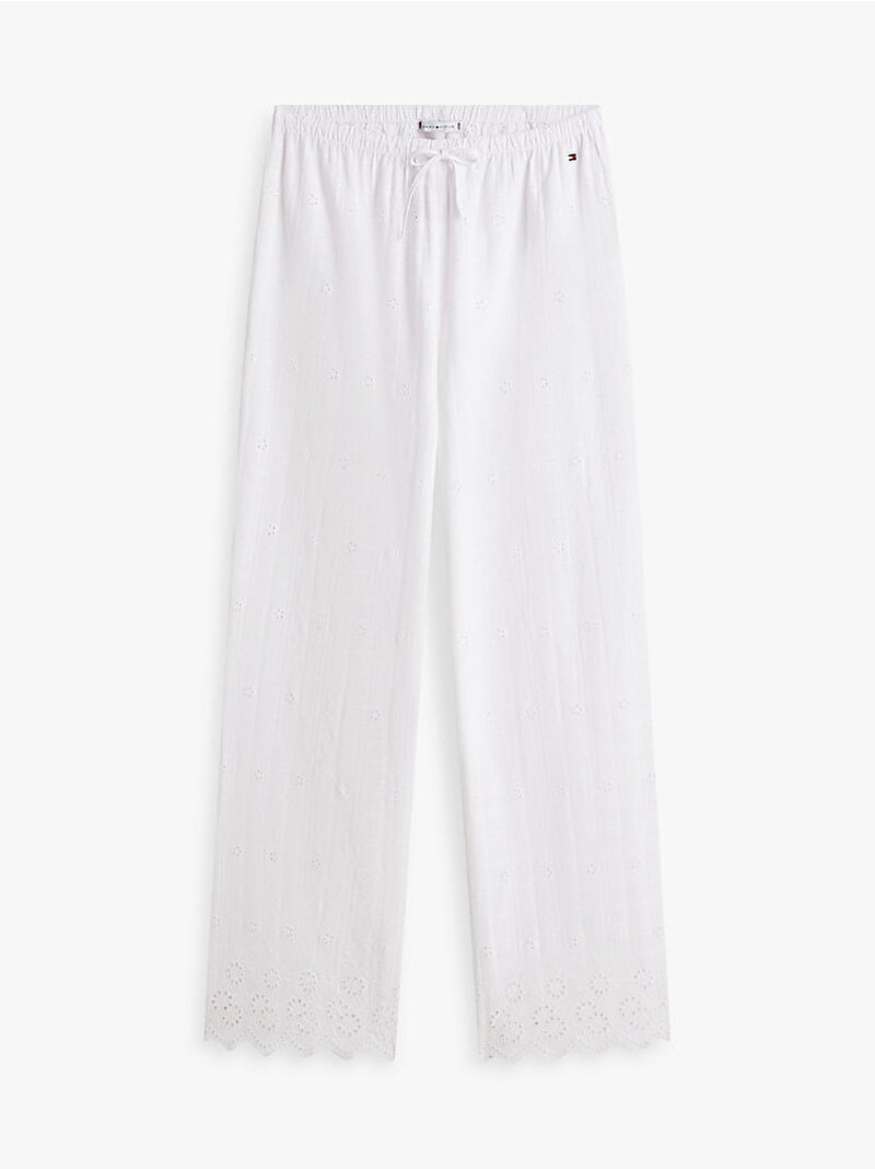 Kadın Embroidery Pijama Altı Beyaz UW0UW06333YBR
