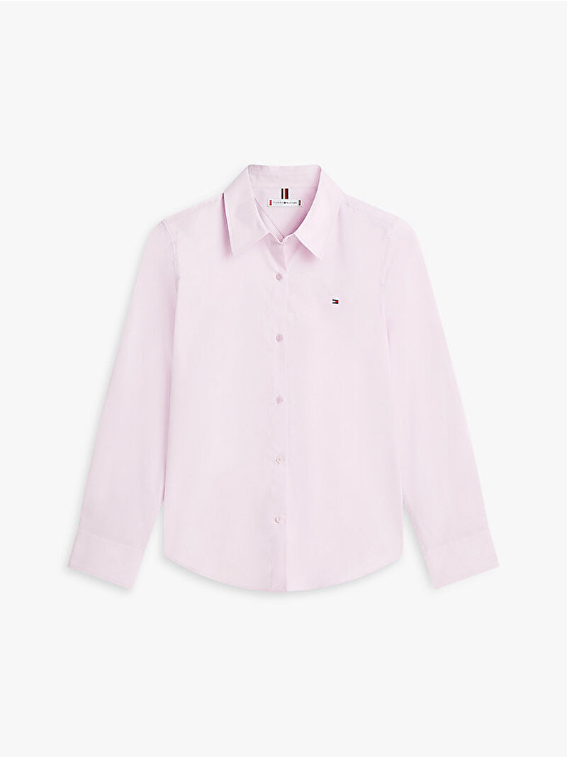 Kadın Essential Poplin Regular Gömlek Mor WW0WW47169VQU