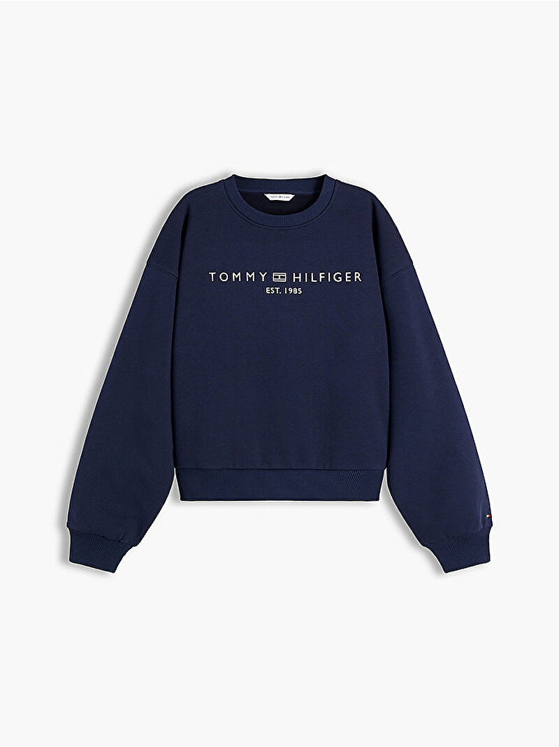 Kadın Corp Logo Moder Sweatshirt Lacivert WW0WW47831C1G