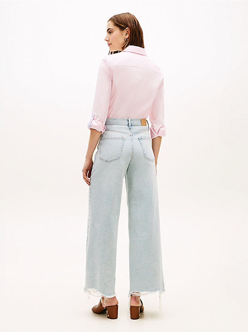 Kadın Denim Eve 70s Wide Leg Jean Pantolon Siyah WW0WW485731AA