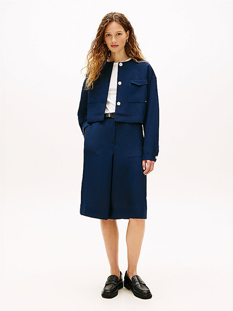Kadın Tailored Utility Ceket Lacivert WW0WW49607C1G