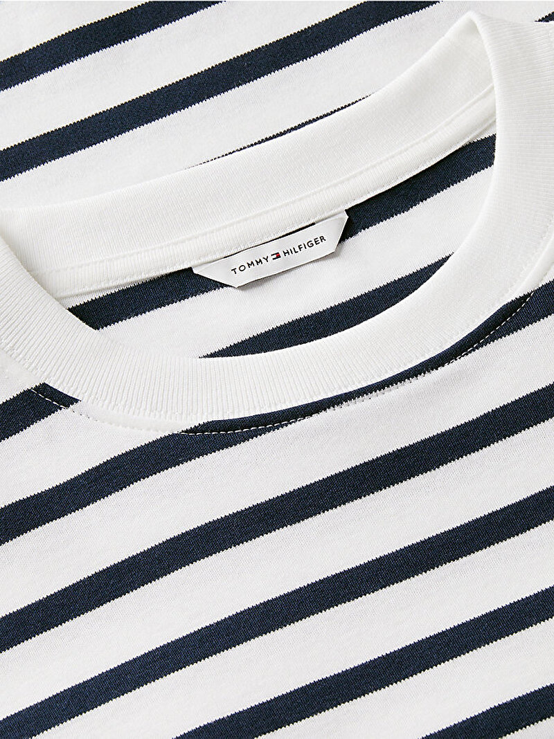 Kadın Interlock Boxy T-shirt Lacivert WW0WW496460A9