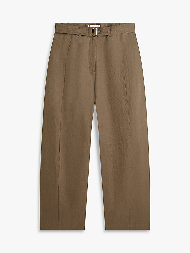 Kadın Linen Utility Barrel Pantolon Yeşil WW0WW49658RBU