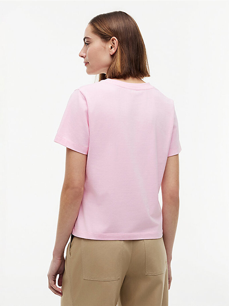 Kadın TH Regular T-shirt Pembe WW0WW49941TOL