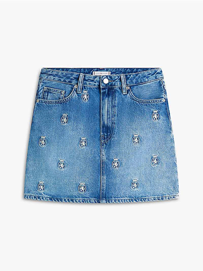 Kadın Denim Finn Etek Mavi WW0WW506231A7
