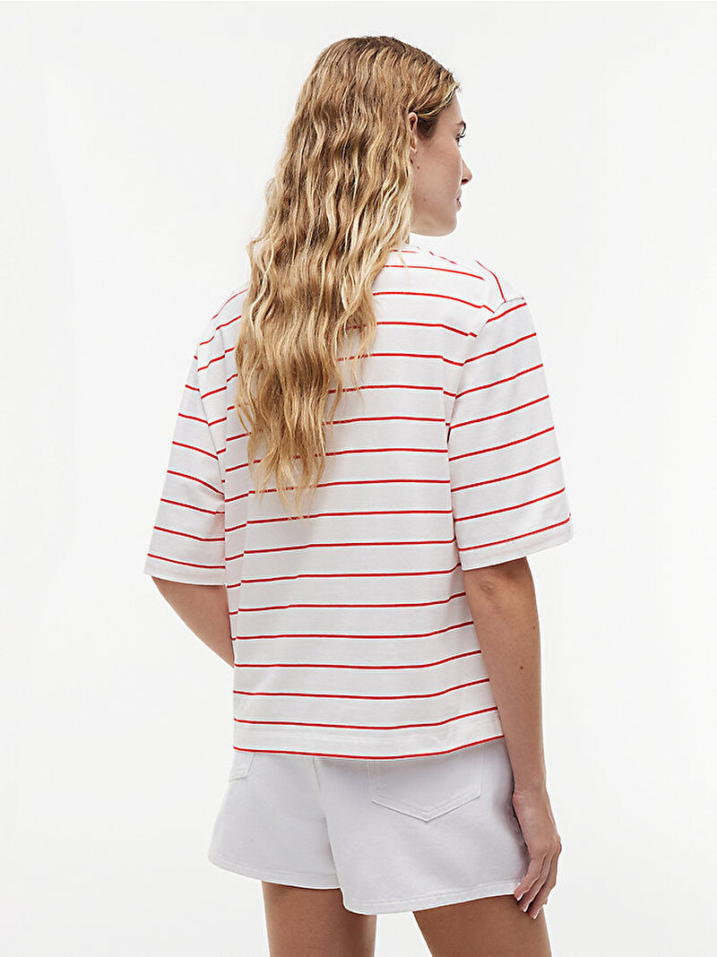 Kadın Classic Trape T-shirt Kırmızı WW0WW509480E1