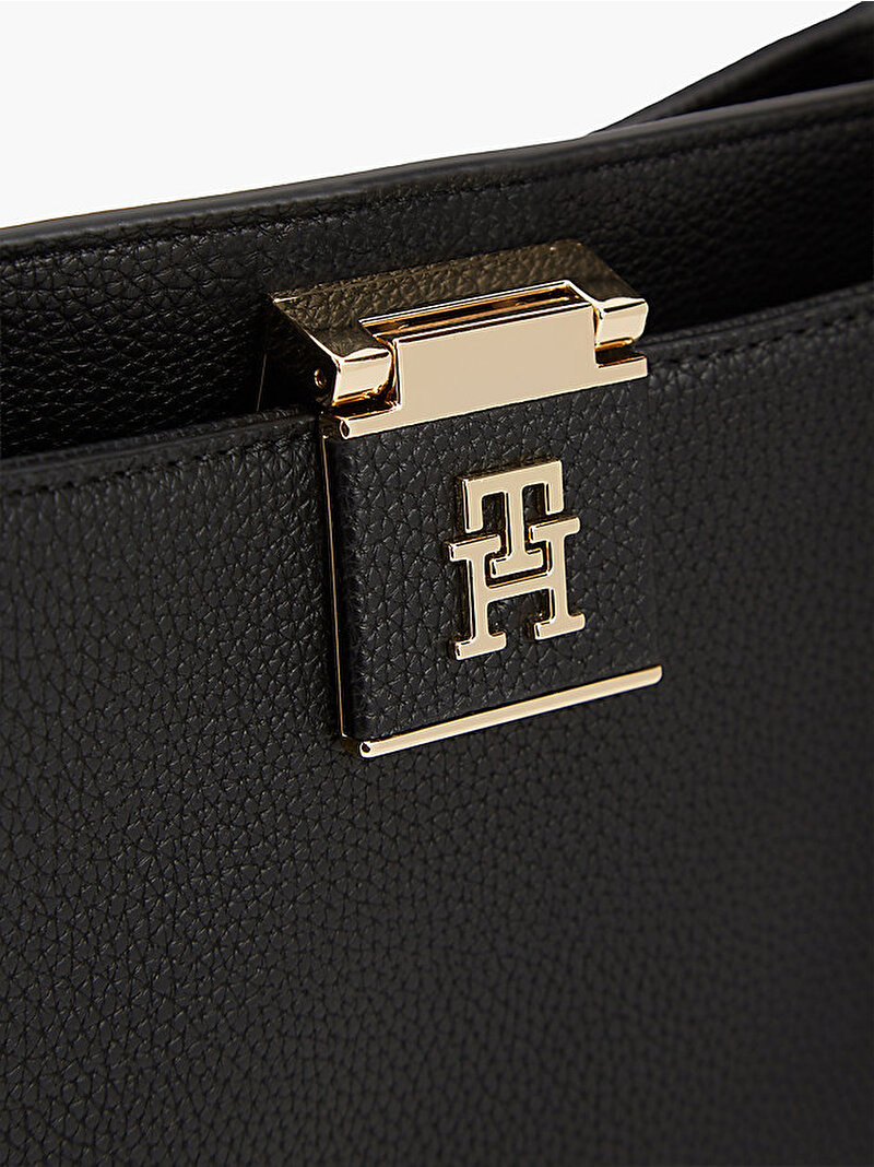 Kadın TH Her Med Satchel Çanta Siyah AW0AW17191BDS