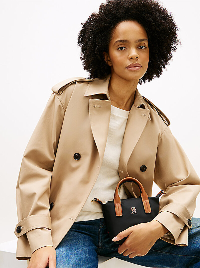 Kadın Popette Micro Tote Çanta Siyah AW0AW18368BDS