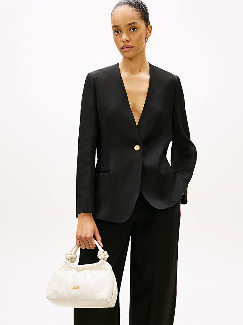 Kadın TH Soft Leather Çapraz Çanta Bej AW0AW18369AEO