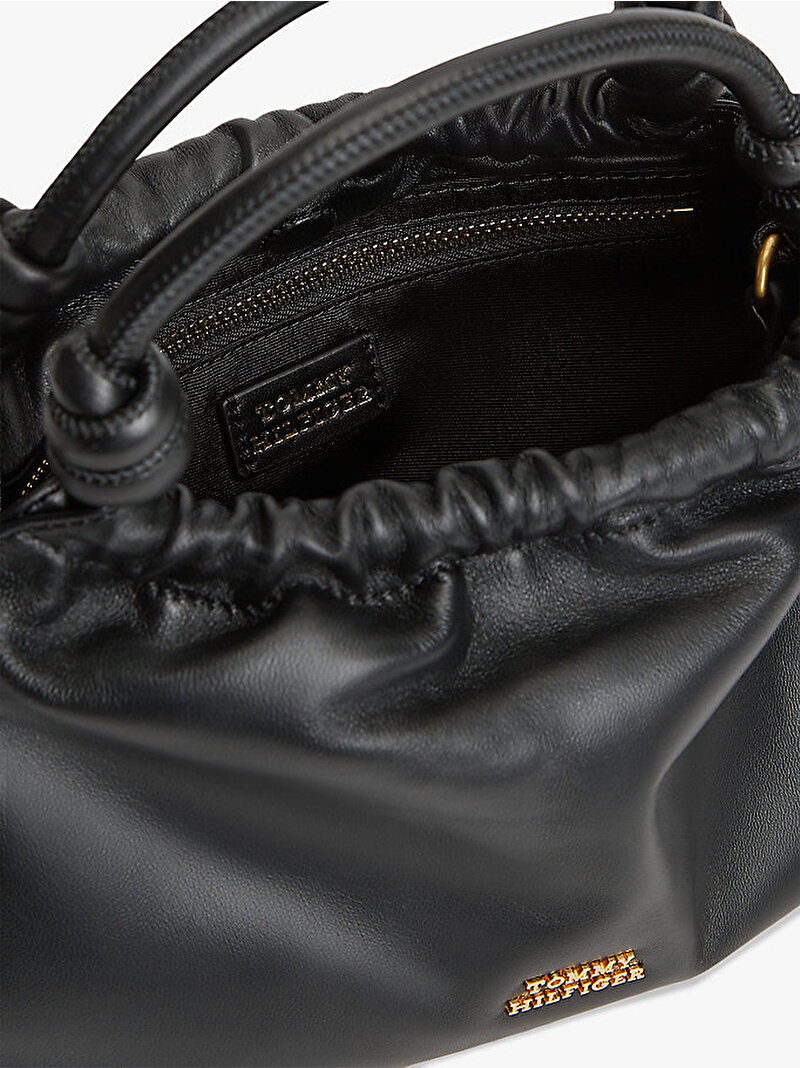 Kadın TH Soft Leather Çapraz Çanta Siyah AW0AW18369BDS