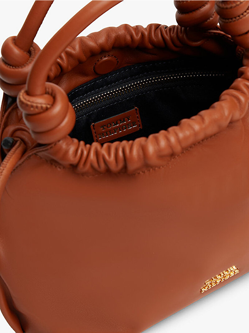Kadın TH Soft Leather Çapraz Çanta Kahverengi AW0AW18369GB8