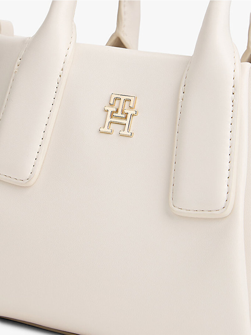 Kadın TH Essential Mini Tote Çanta Bej AW0AW18371AEO