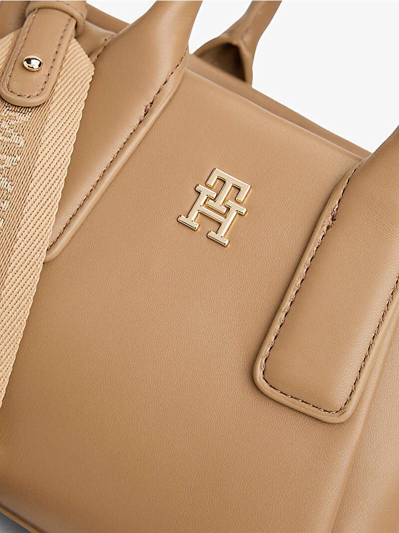 Kadın TH Essential Mini Tote Çanta Bej AW0AW18371RBC