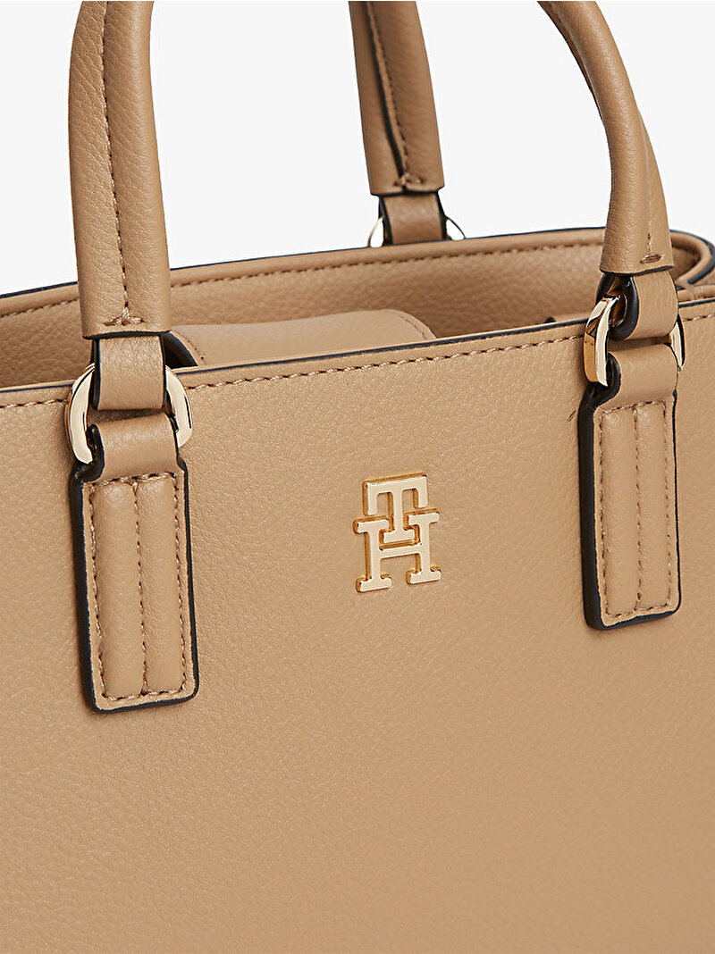 Kadın TH Daily Mini Tote Çanta Bej AW0AW18379RBC