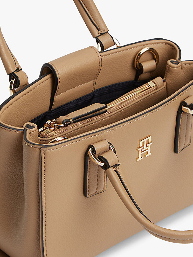Kadın TH Daily Mini Tote Çanta Bej AW0AW18379RBC