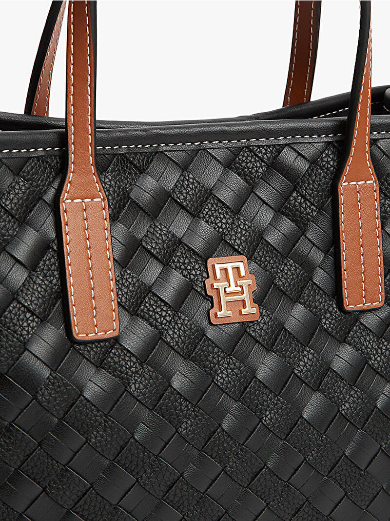 Kadın TH City Mini Tote Çanta Siyah AW0AW183930GJ