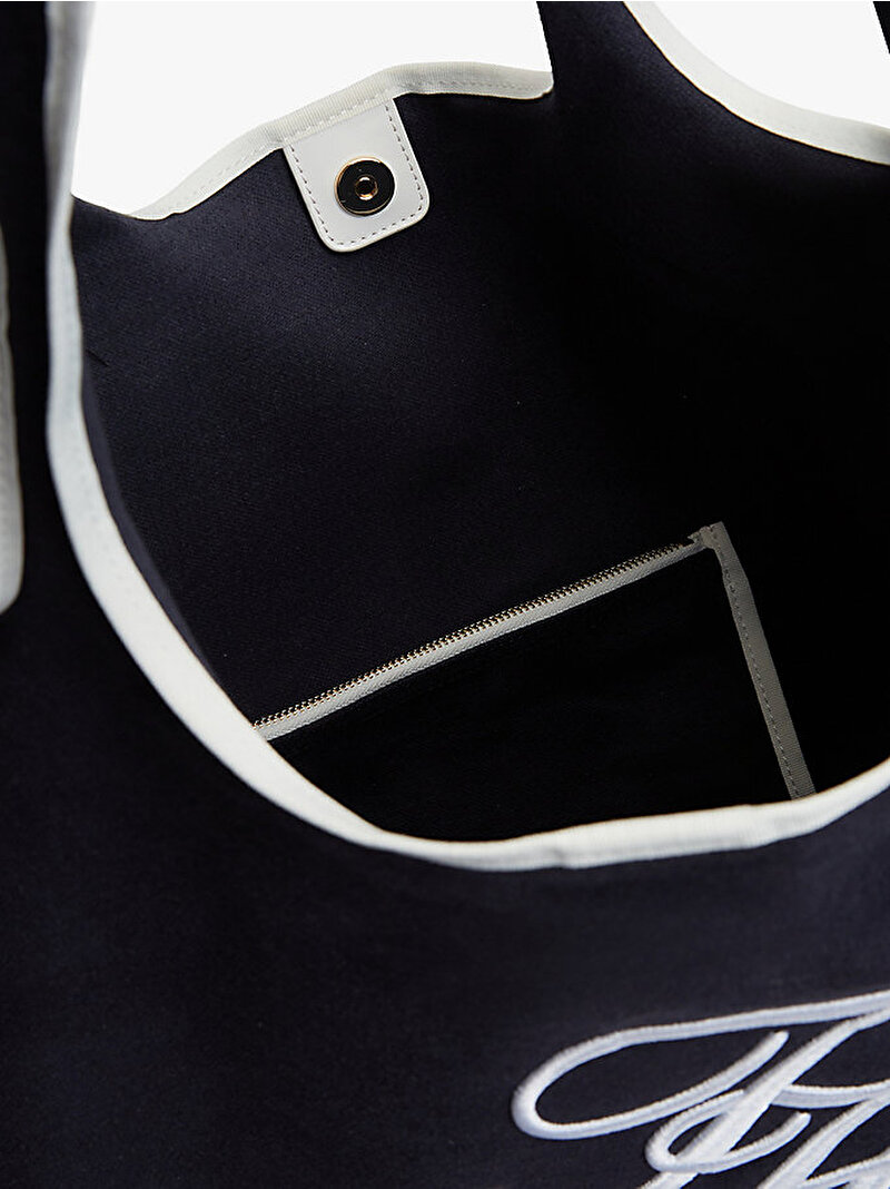 Kadın TH Summer Tote Çanta Mavi AW0AW18398DW6