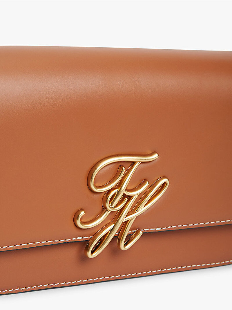 Kadın Leather Flap Çapraz Çanta Kahverengi AW0AW18399GB8