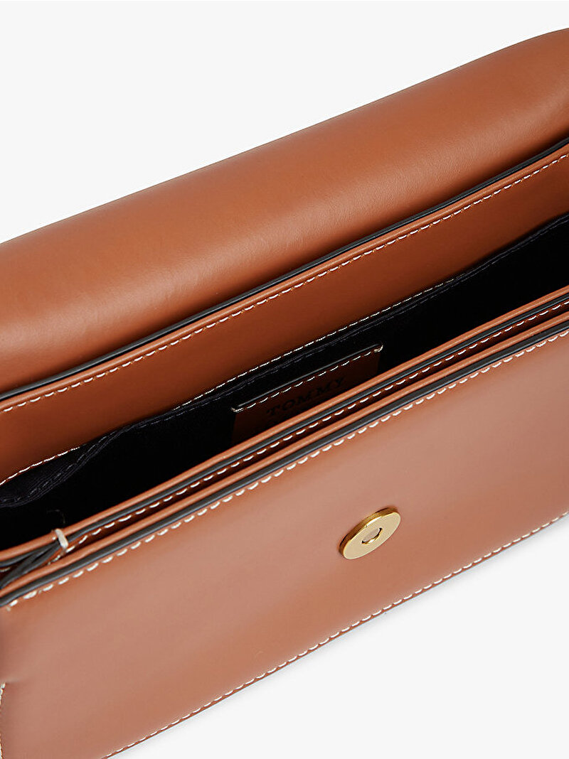 Kadın Leather Flap Çapraz Çanta Kahverengi AW0AW18399GB8
