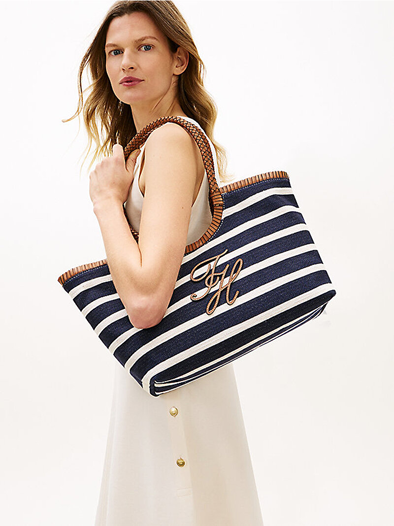 Kadın TH Summer Tote Çanta Mavi AW0AW184000GY