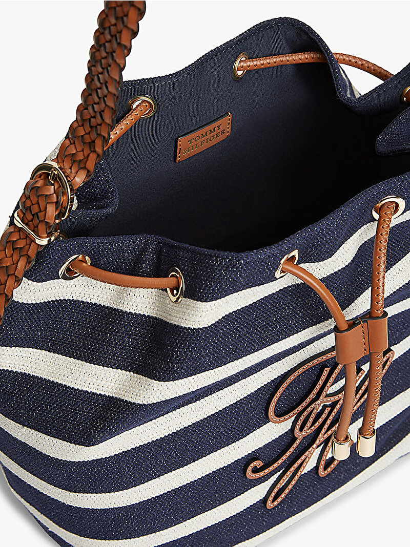 Kadın TH Summer Bucket Çanta Mavi AW0AW184010GY