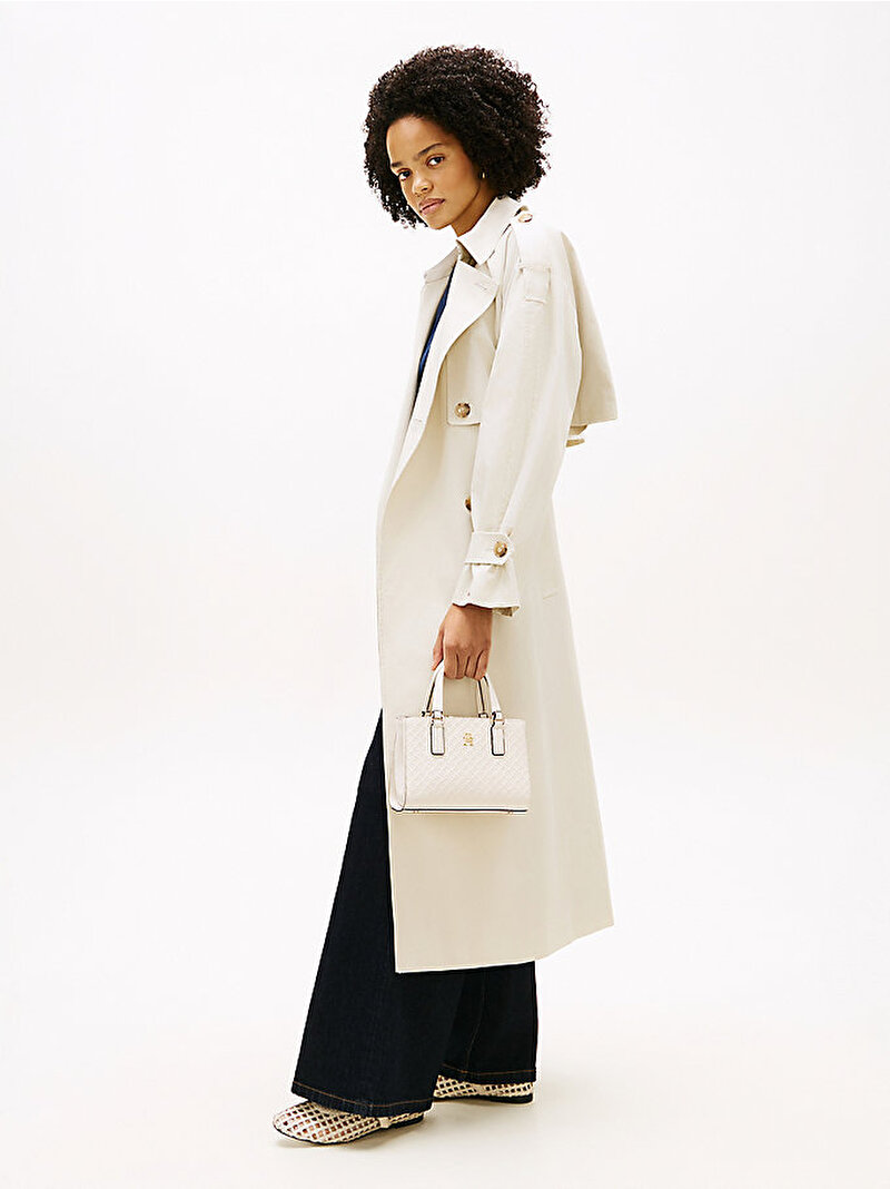 Kadın TH Daily Mini Tote Çanta Bej AW0AW18416AEO